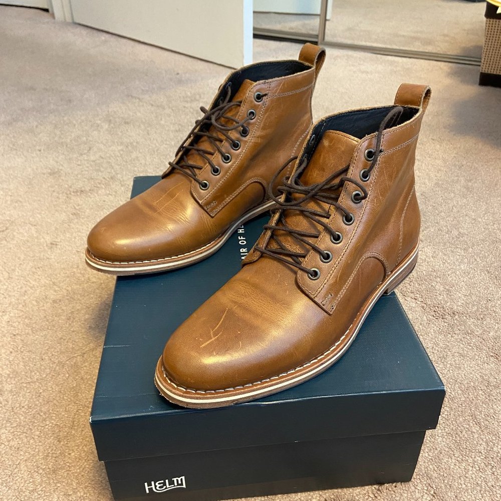 Helm Boots - Zind Natural, Size 9, Teak Color